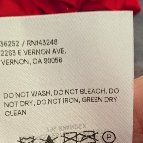 Reformation Merel Velvet Slip Dress Red Spaghetti Straps Midi Length NEW XL - Picture 9 of 9